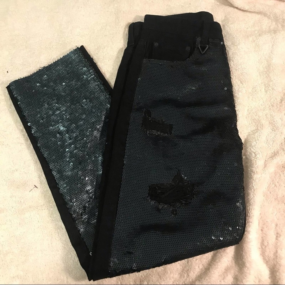 Neon Blonde Dolls Kill Black Lazy Lover Jeans 26